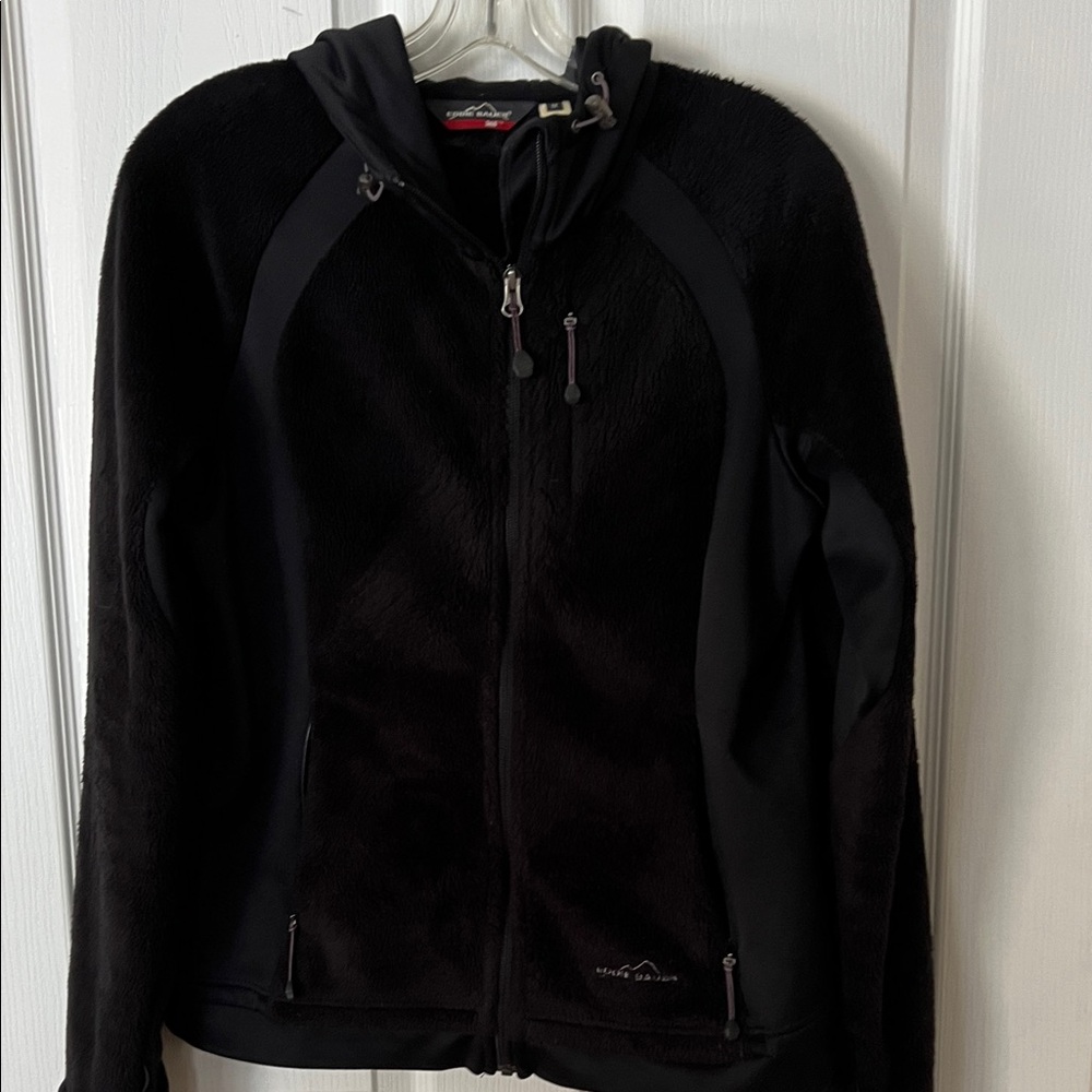 Eddie Bauer Black Fleece-Lined Jacket